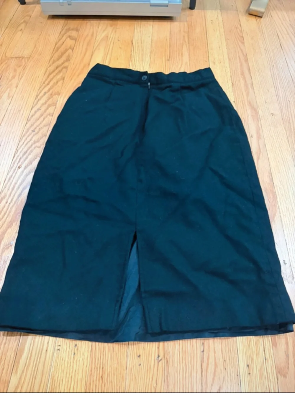 Vintage black wool